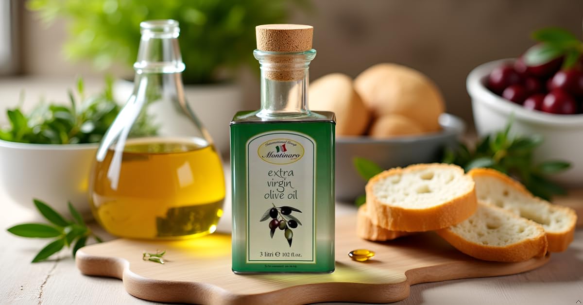 Montinaro Italian Extra Virgin Olive Oil – 3L Tin | Coratina Monovarietal, Cold-Pressed EVOO from Puglia