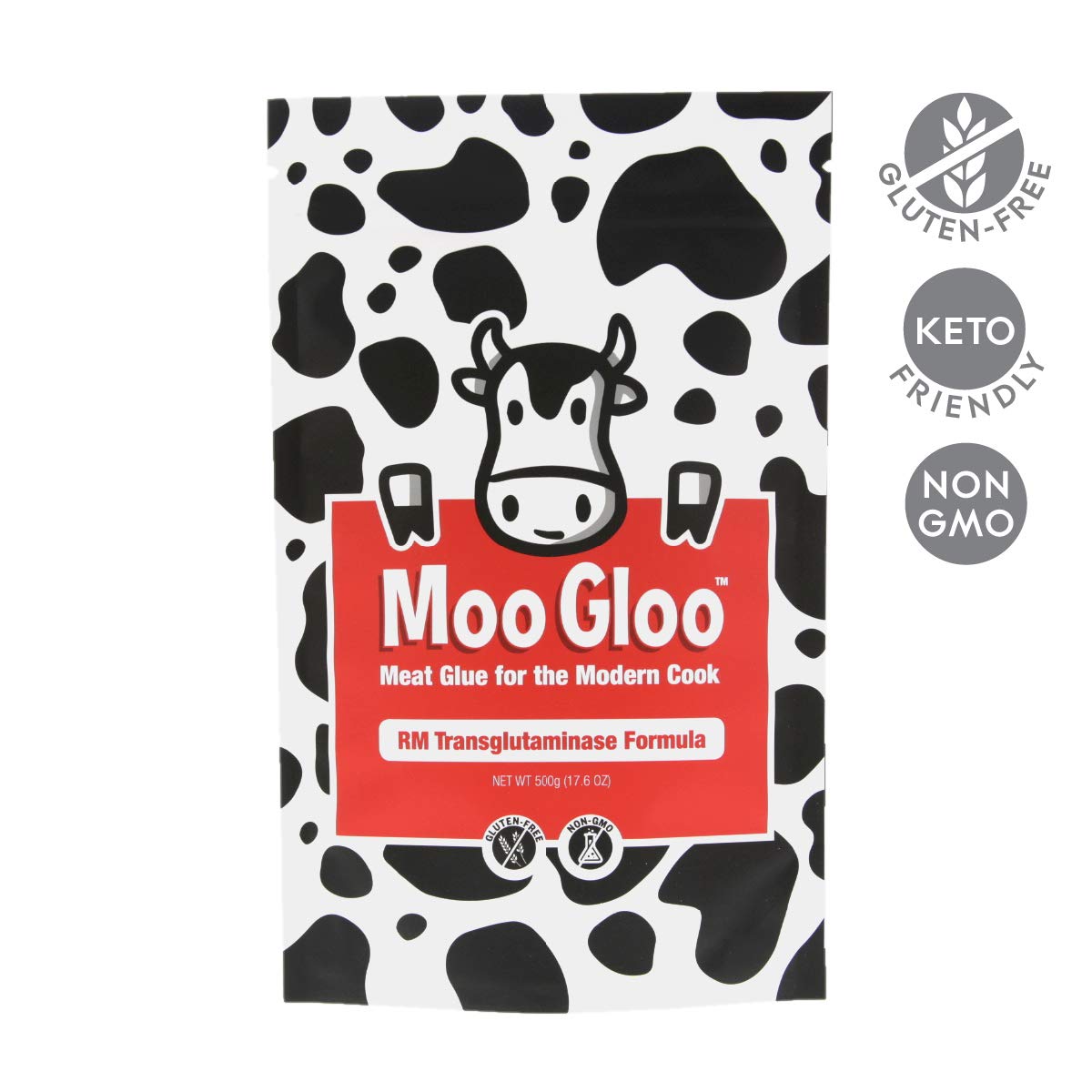 Moo Gloo Transglutaminase RM Formula (TG) – 500g Meat Glue for Professional Kitchens