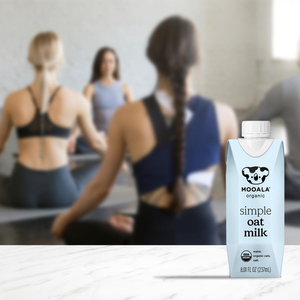 Mooala Organic Simple Oatmilk – Unsweetened 3-Ingredient Dairy-Free Oat Milk in Shelf-Stable Single-Serve Cartons (12 Pack)