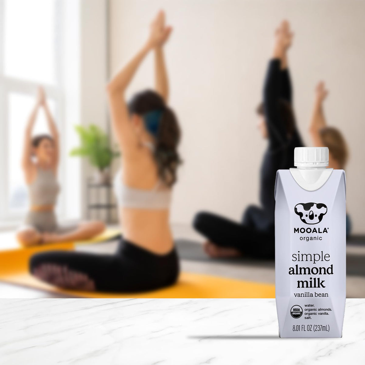 Mooala Organic Simple Vanilla Almond Milk – 4 Ingredients, Shelf-Stable, Dairy Free | On-The-Go 12 Pack