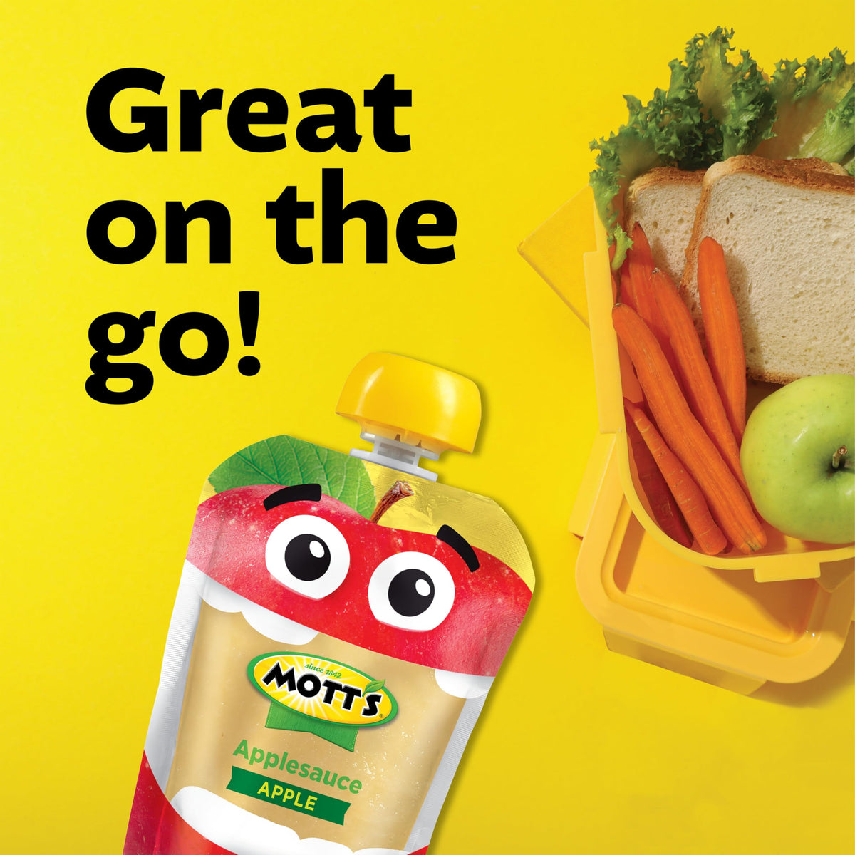Mott's Original Applesauce Pouches 3.2 oz – 48 Count (4 Packs of 12) | No Artificial Flavors, Vitamin C