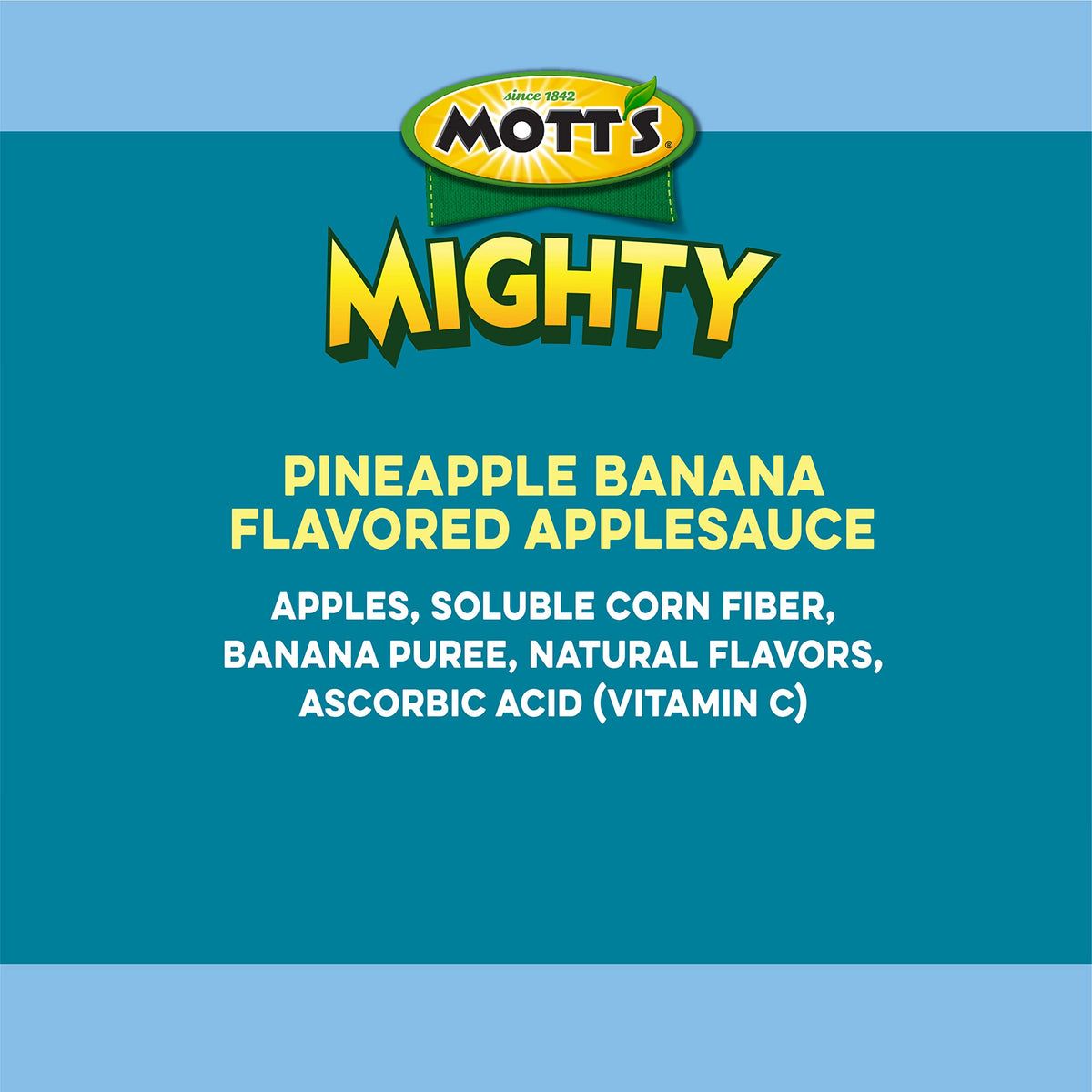 Mott's Mighty Applesauce Variety Pack - 3.2 oz Clear Pouches, 48 Count (4 Packs of 12)