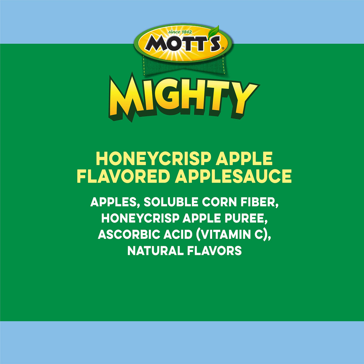 Mott's Mighty Applesauce Variety Pack - 3.2 oz Clear Pouches, 48 Count (4 Packs of 12)