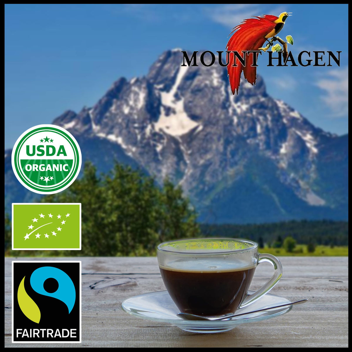 Mount Hagen 2x 3.53oz Organic Freeze-Dried Instant Decaf Coffee