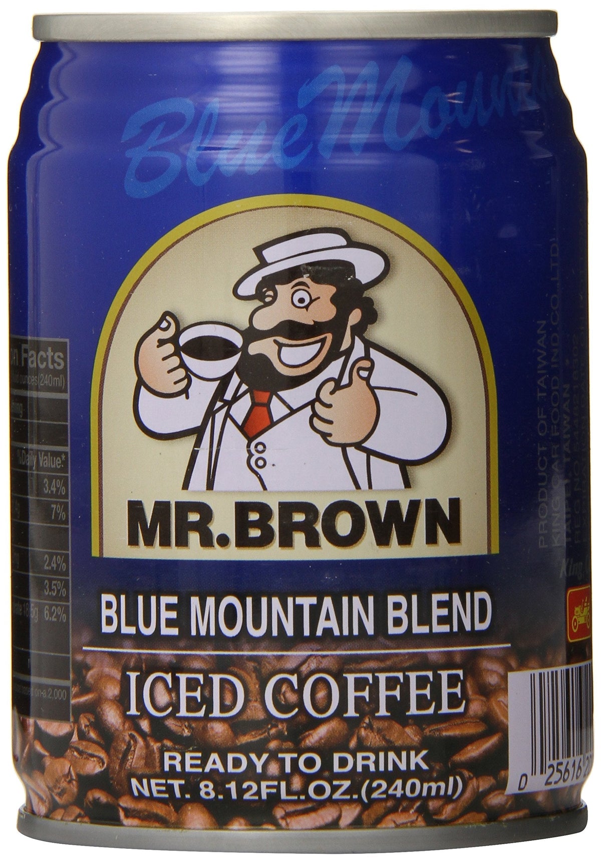 Mr. Brown Iced Coffee – Blue Mountain Flavor, 8.12 oz Cans (24 Pack)