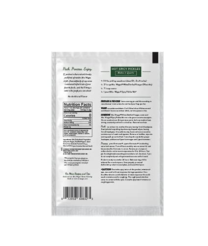 Mrs. Wages Hot Spicy Pickles Quick Process Mix – 6.5 oz, 12-Pack Value