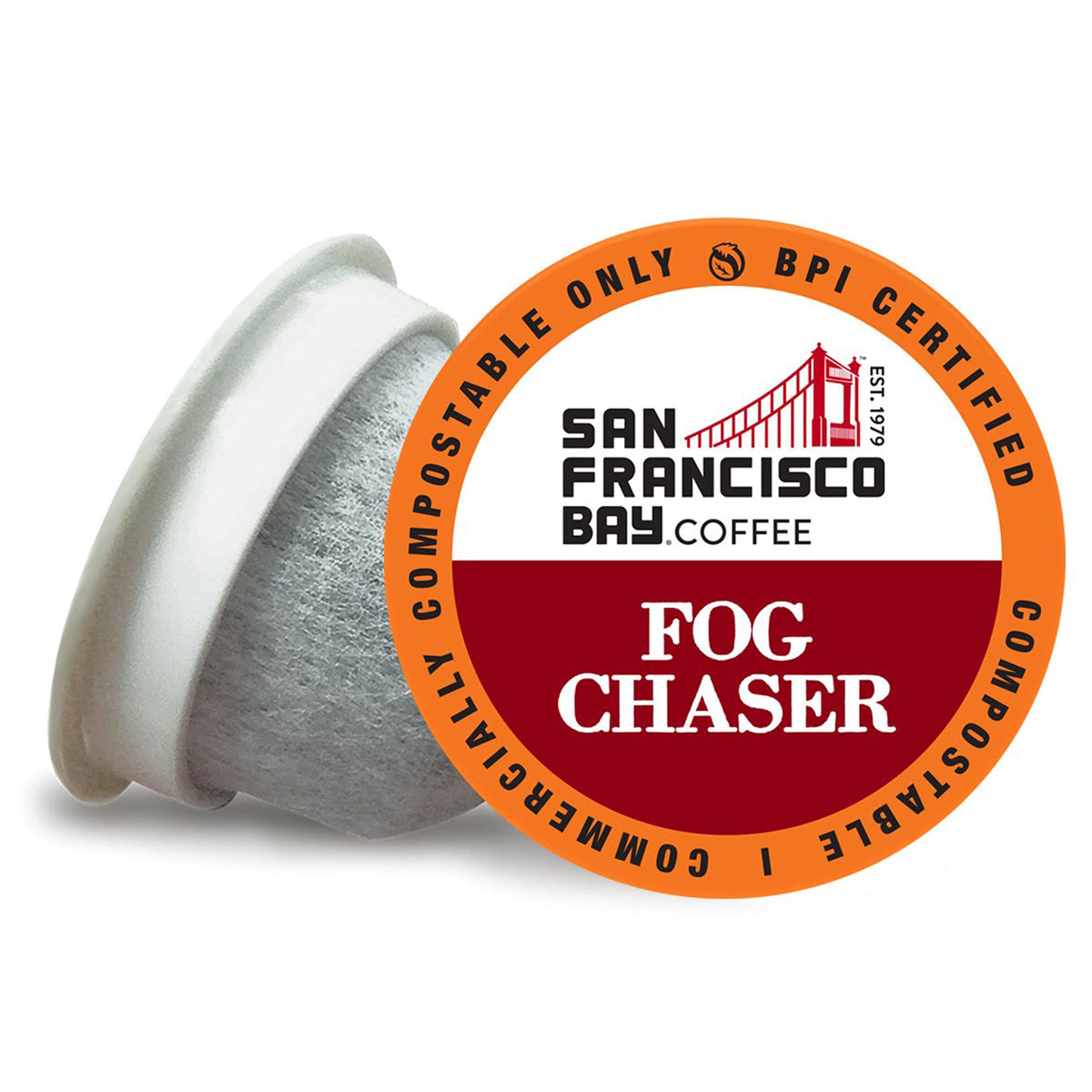 SF Bay Fog Chaser OneCup Pods – 72-Count, Compostable, Medium-Dark Arabica, Keurig Compatible | Mugs N Coffee