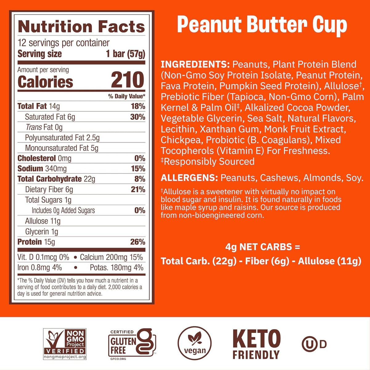 Munk Pack Variety Pack Probiotic Protein Bars | 15g Protein, 1g Sugar, 5g Net Carbs | Plant-Based