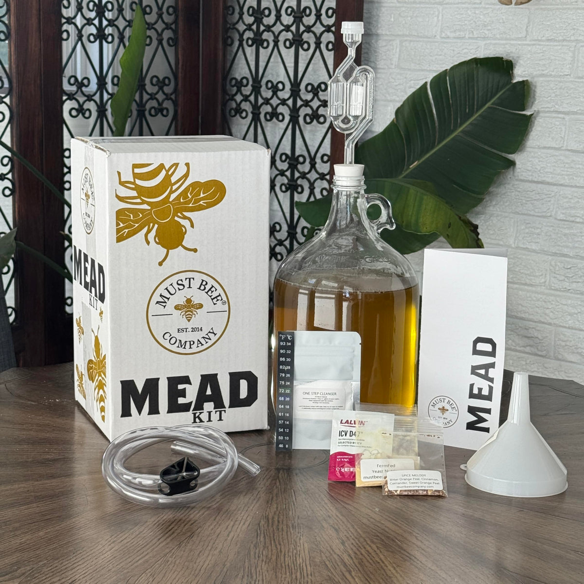 Must Bee Mead Making Kit — 1 Gallon Mead Starter with Reusable Equipment