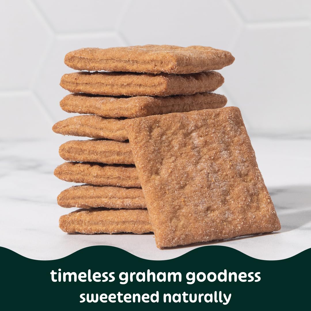 Must Love Classic Graham Crackers – Bulk Pack (6 x 5 oz) – Date-Sweetened, Vegan, Plant-Based