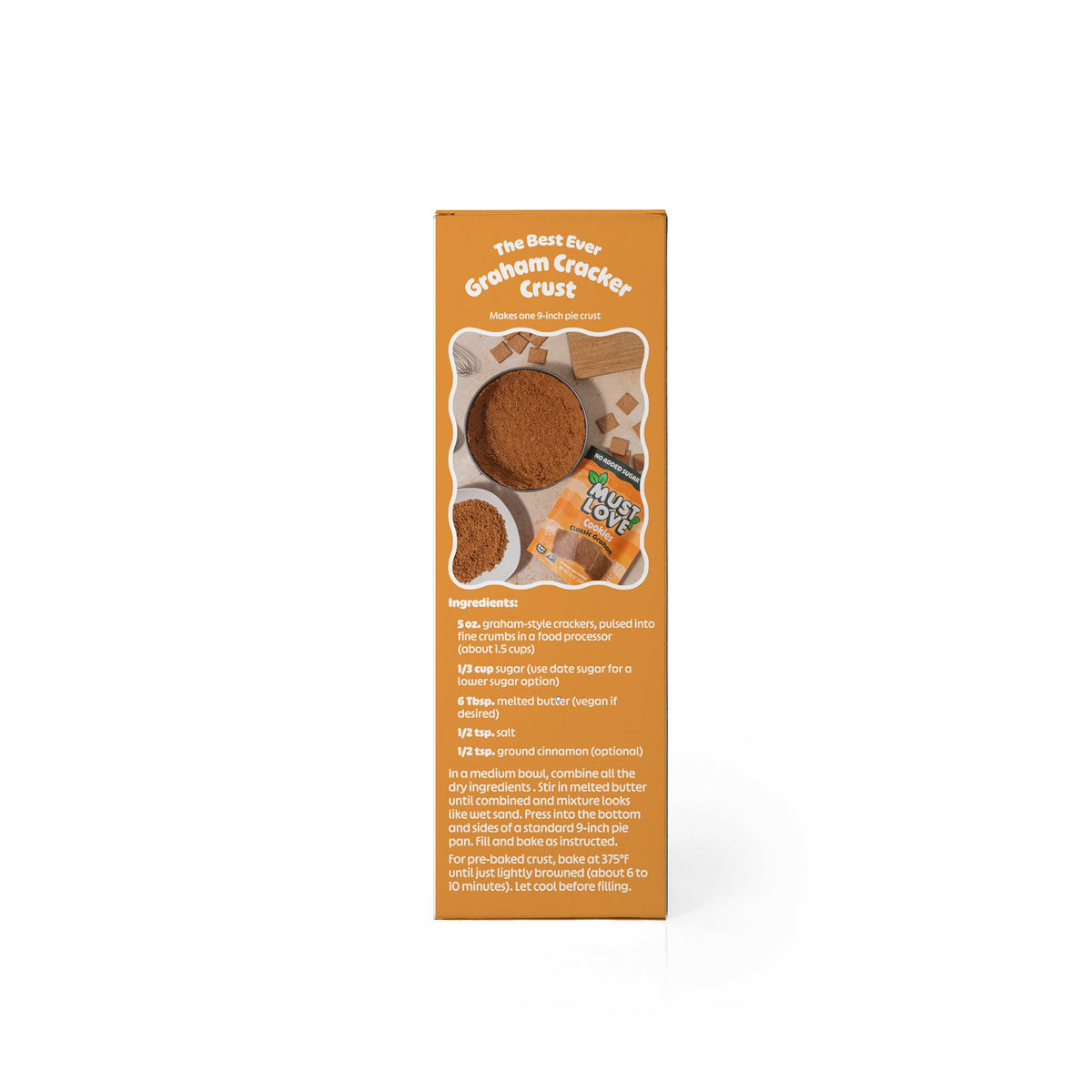 Must Love Classic Graham Crackers – Bulk Pack (6 x 5 oz) – Date-Sweetened, Vegan, Plant-Based