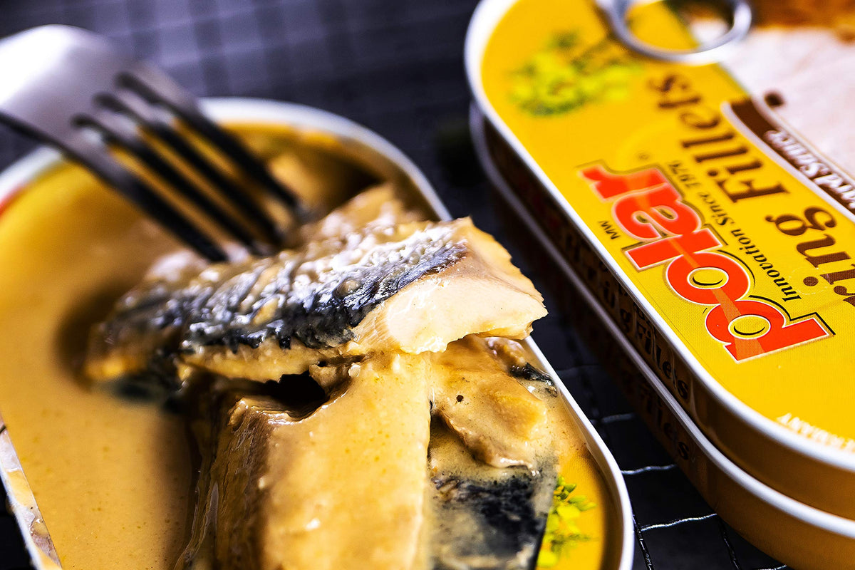 MW Polar Herring in Mustard Sauce, 3.5 oz (Pack of 18) – Omega-3 Rich, Hand-Packed
