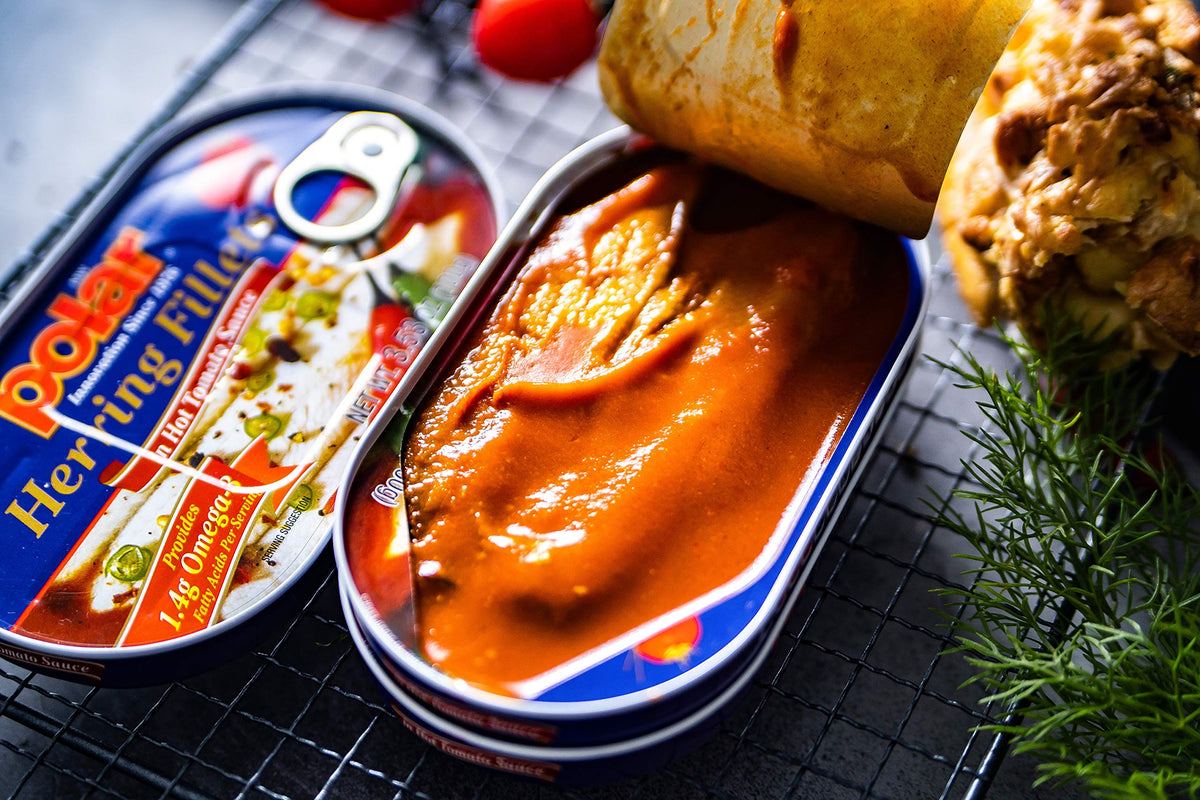 MW Polar Herring, Hot Tomato Sauce, 3.53-Ounce (Pack of 18) | Wild-Caught, German Quality