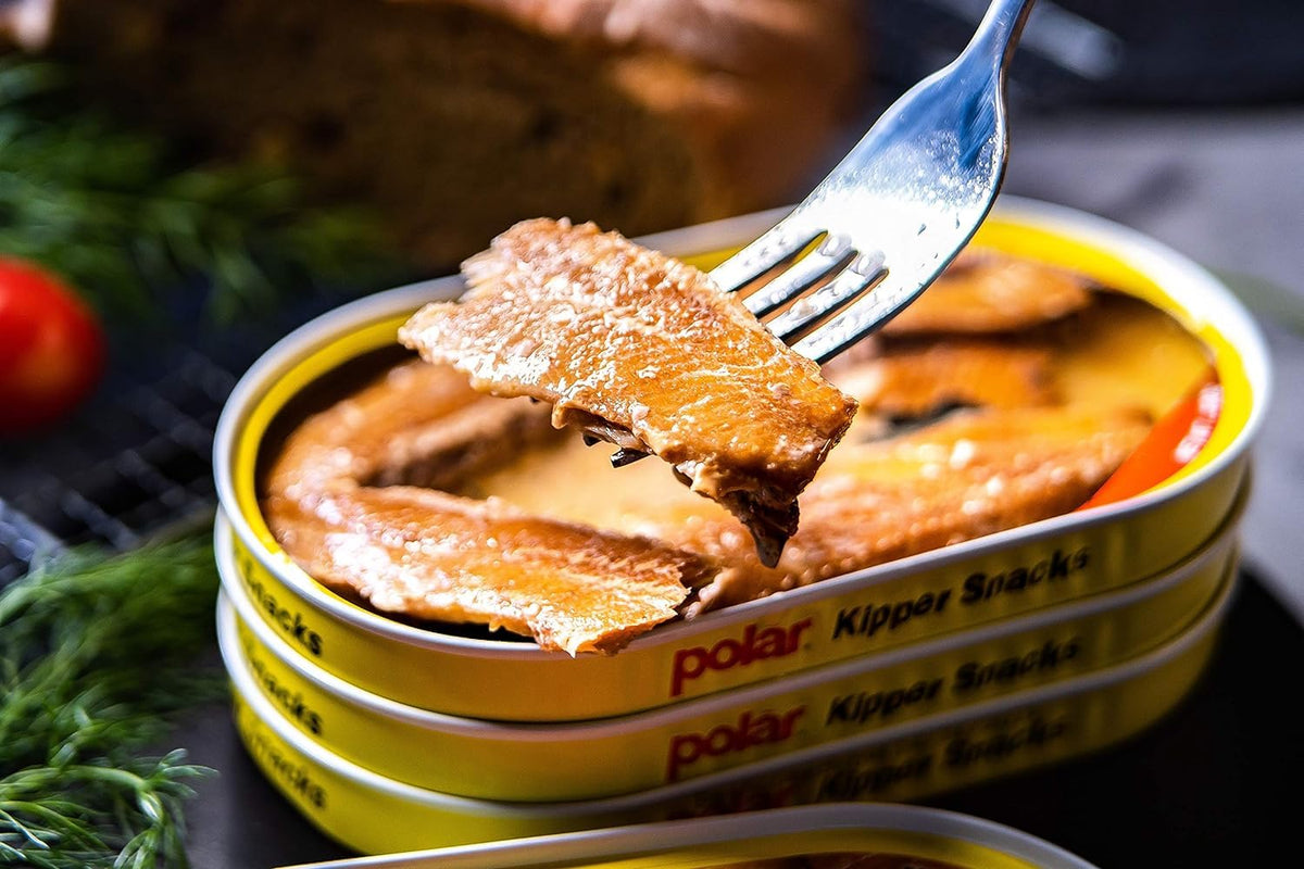 MW Polar Herring & Kipper Snacks — 12-Pack, 90% Less Sodium, Ready-to-Eat Wood-Smoked
