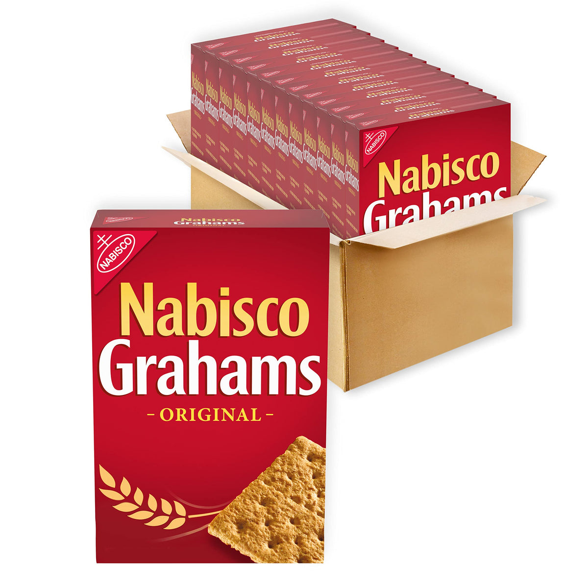 NABISCO GRAHAMS Original Graham Crackers – 12 x 14.4 oz Boxes