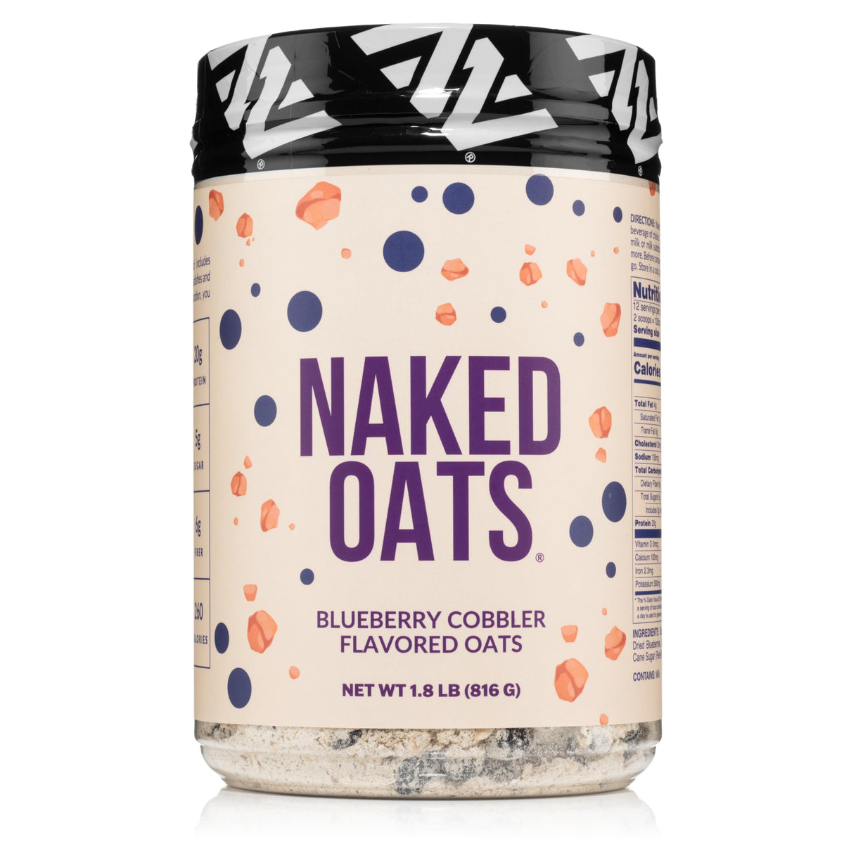Naked Oats Blueberry Cobbler Overnight Oats – 20g Protein, Gluten Free