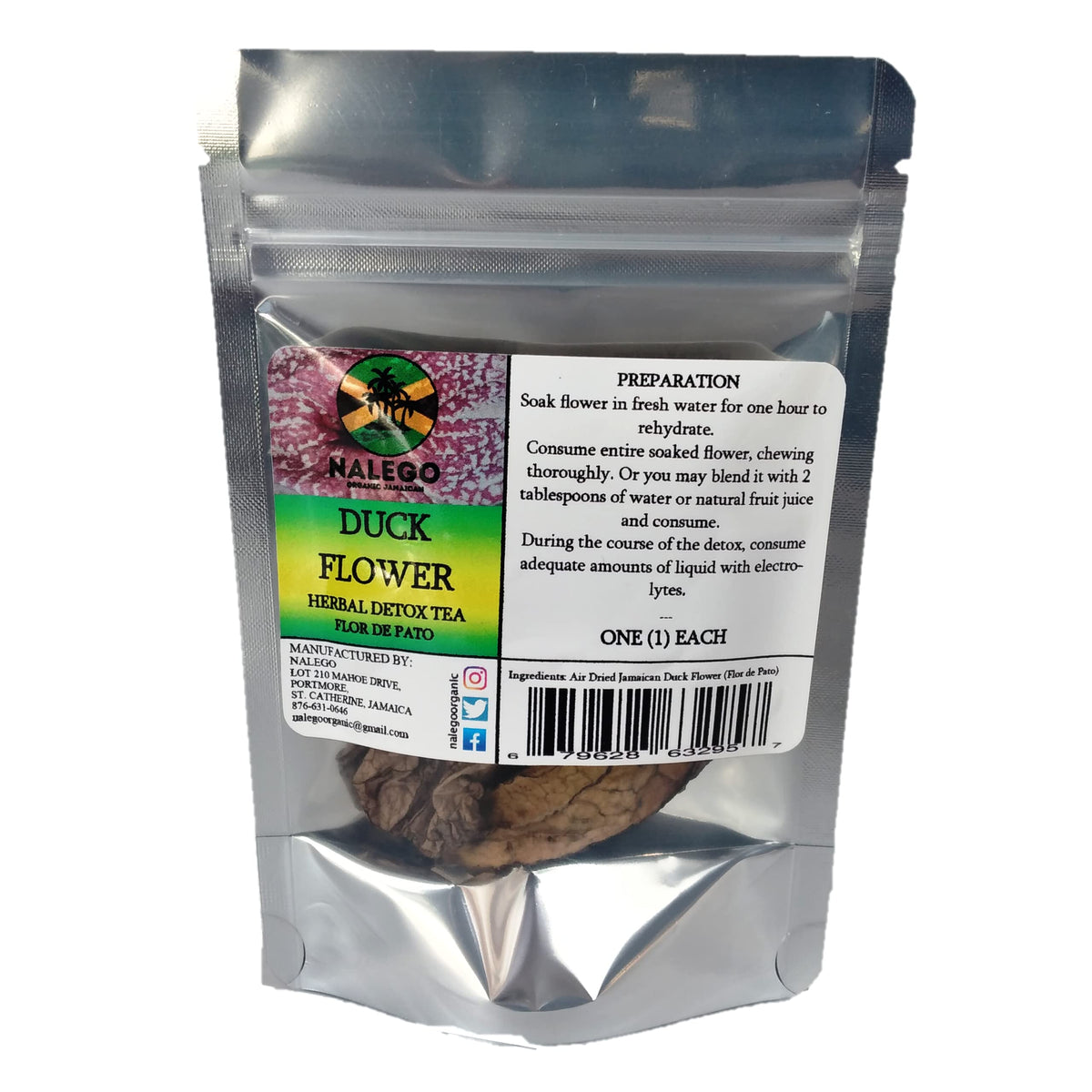 Nalego Duck Flowers Detox Tea – Wildcrafted Jamaican Herbal Tea