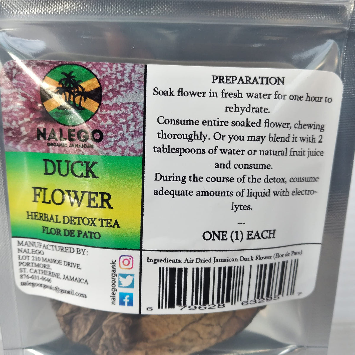 Nalego Duck Flowers Detox Tea – Wildcrafted Jamaican Herbal Tea
