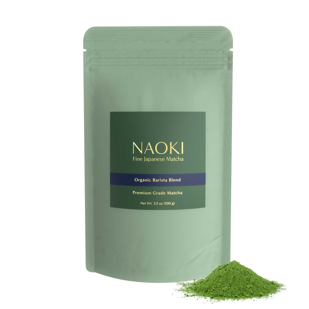 Naoki Matcha Organic Barista Blend – Premium Grade Matcha, 100g