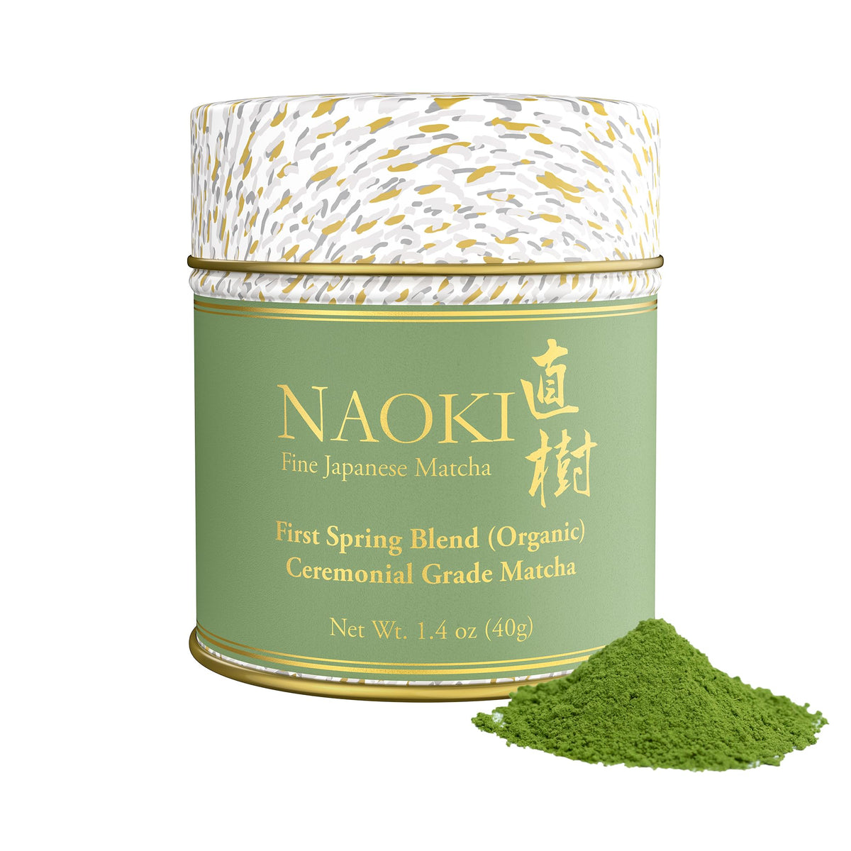 Naoki Matcha Organic Ceremonial First Spring Blend – First Harvest Kagoshima Matcha Powder (40g)