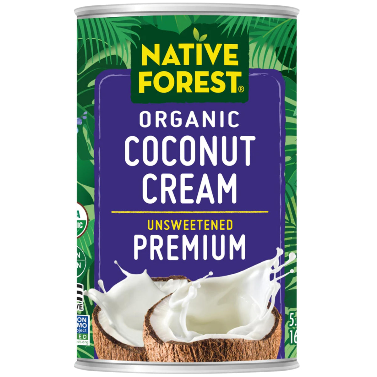 Native Forest Organic Coconut Cream – Unsweetened Heavy Cream Substitute, Dairy-Free, Non-GMO, USDA Organic – 5.4 fl oz (Pack of 12)