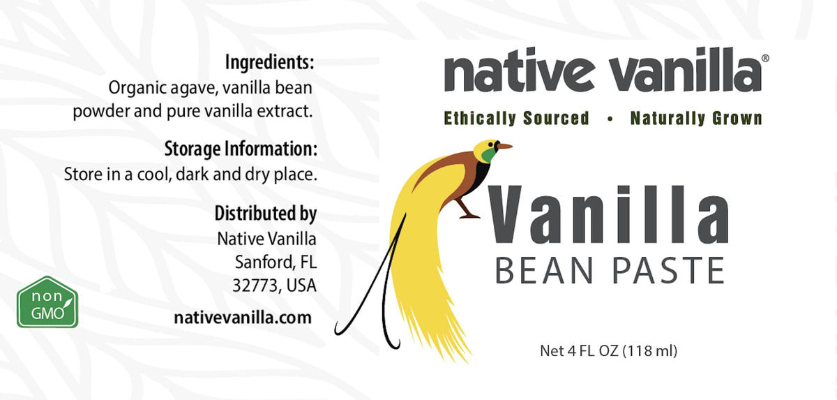 Native Vanilla Vanilla Bean Paste – Pure Organic 2-Pack (4 oz Each)