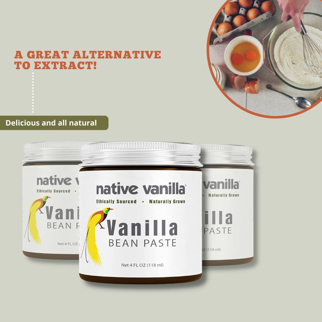 Native Vanilla Vanilla Bean Paste – Pure Organic 2-Pack (4 oz Each)