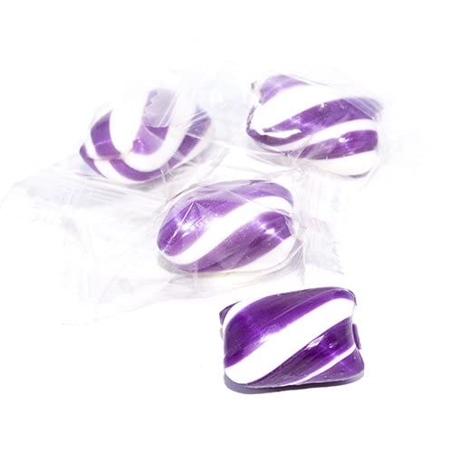 Naturejam Purple Mint Cylinder Twists – 5 lb Bulk Candy for Office & Events