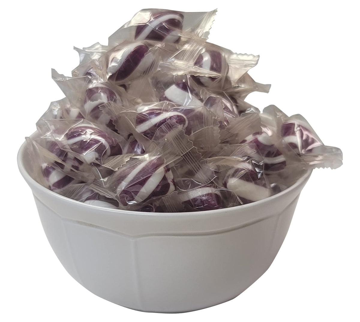Naturejam Purple Mint Cylinder Twists – 5 lb Bulk Candy for Office & Events