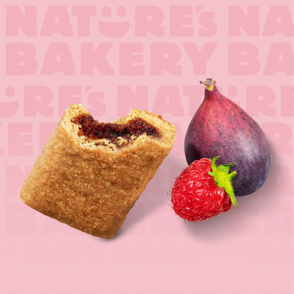 Nature's Bakery Fig Bar Minis Raspberry – Whole Grain, Vegan, Non-GMO (Pack of 6)