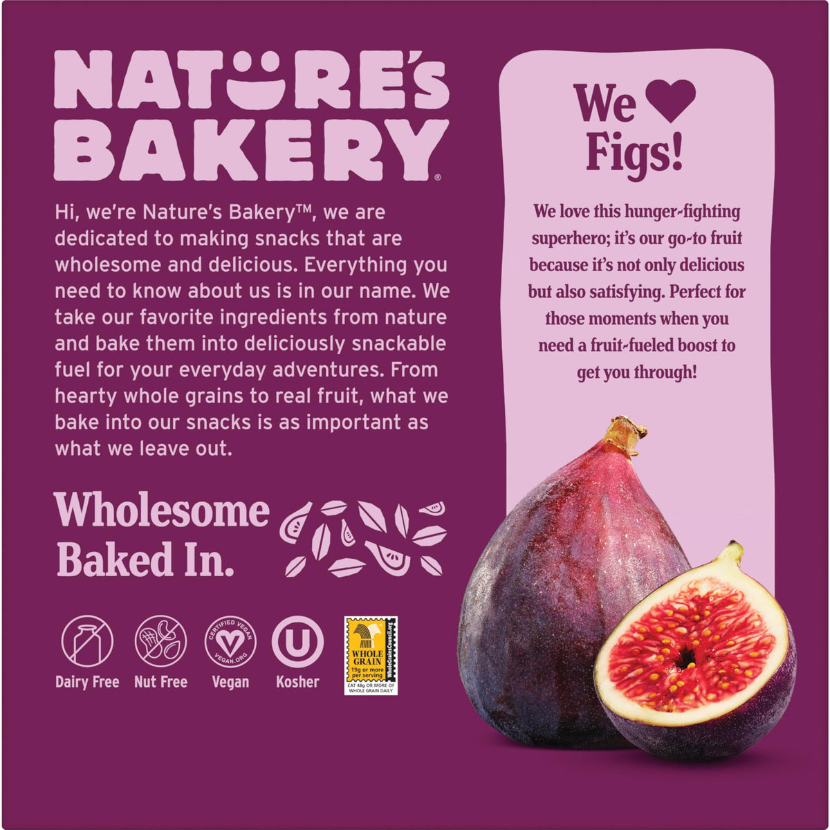 Nature's Bakery Whole Wheat Fig Bars – Original Fig, Vegan & Non-GMO (6 Boxes, 36 Twin Packs)