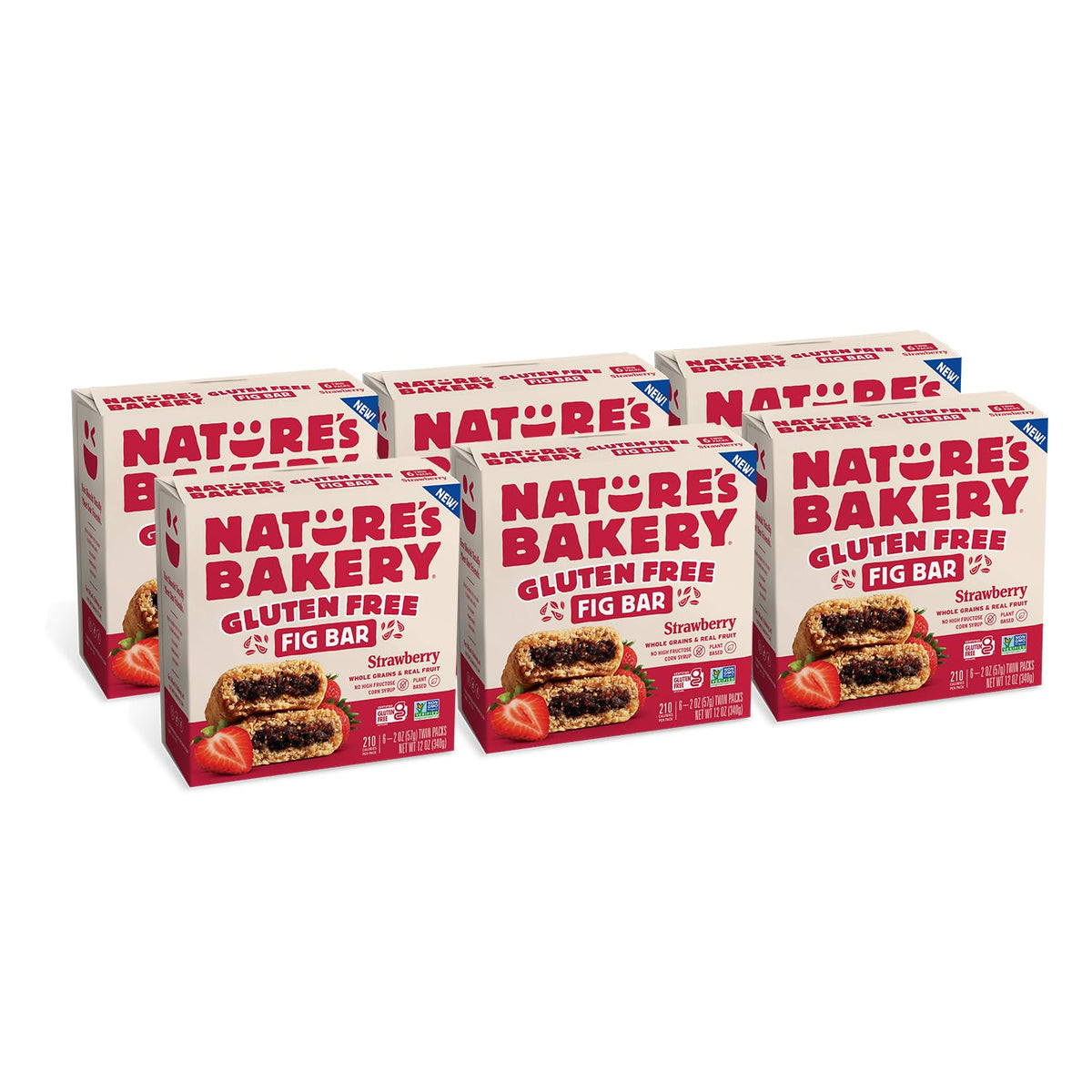 Nature's Bakery Gluten Free Fig Bars – Strawberry, Vegan & Non‑GMO (36 Twin Packs)