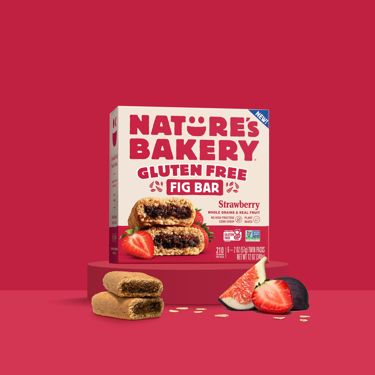 Nature's Bakery Gluten Free Fig Bars – Strawberry, Vegan & Non‑GMO (36 Twin Packs)