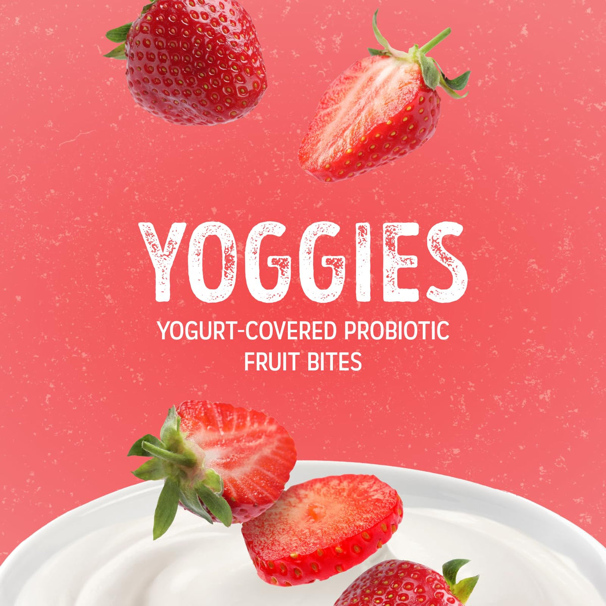 Nature's Garden Probiotic Strawberry Yoggies 21oz Pack of 2 — Strawberry Yogurt-Covered Fruit Bites