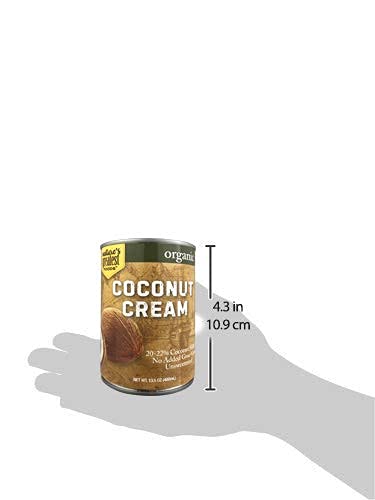 Organic Coconut Cream – No Guar Gum, Unsweetened, 20–22% Fat, 13.5 oz (12-Pack) | Nature’s Greatest Foods