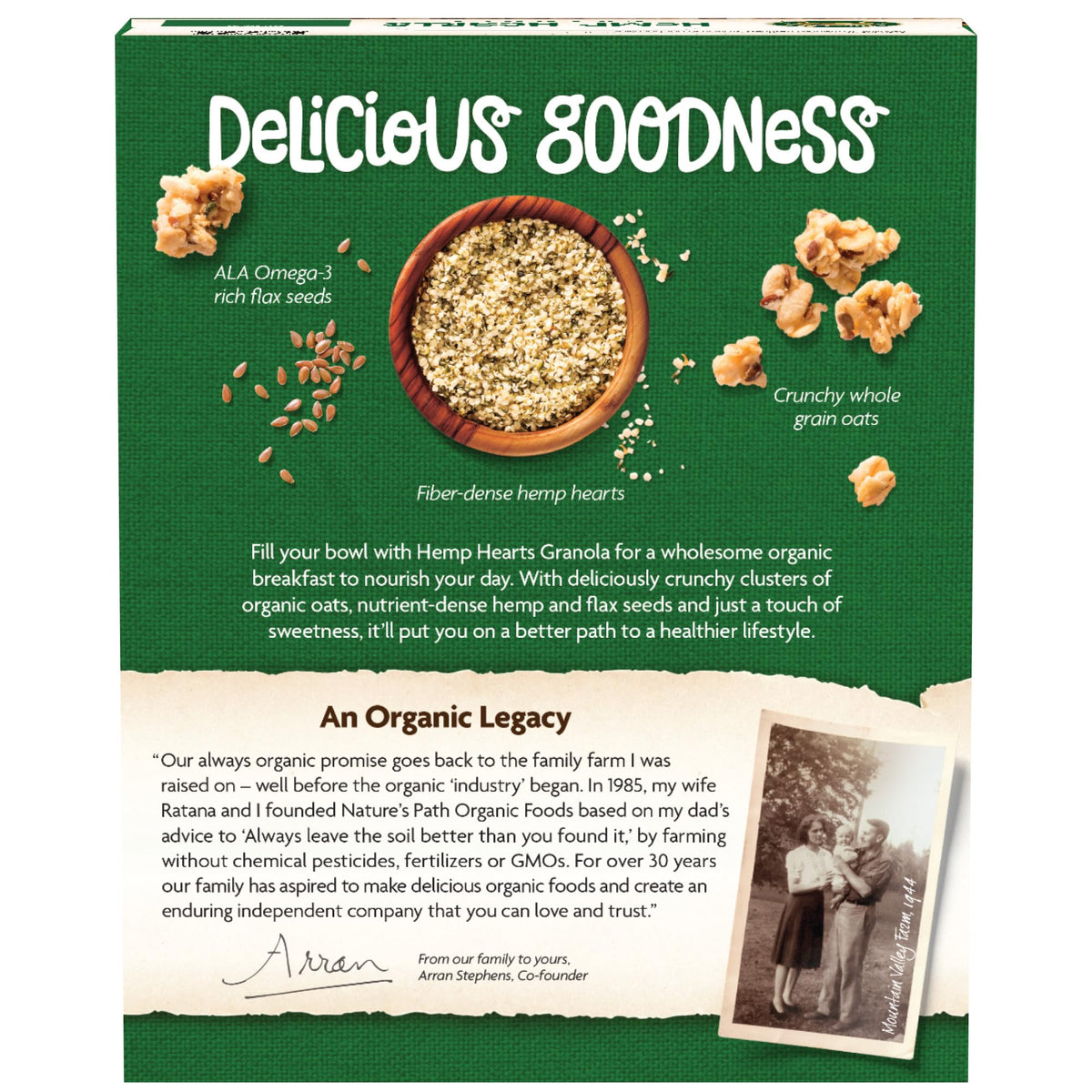 Nature's Path Organic Hemp Hearts Granola – 11.5 oz (Pack of 12) – Non-GMO