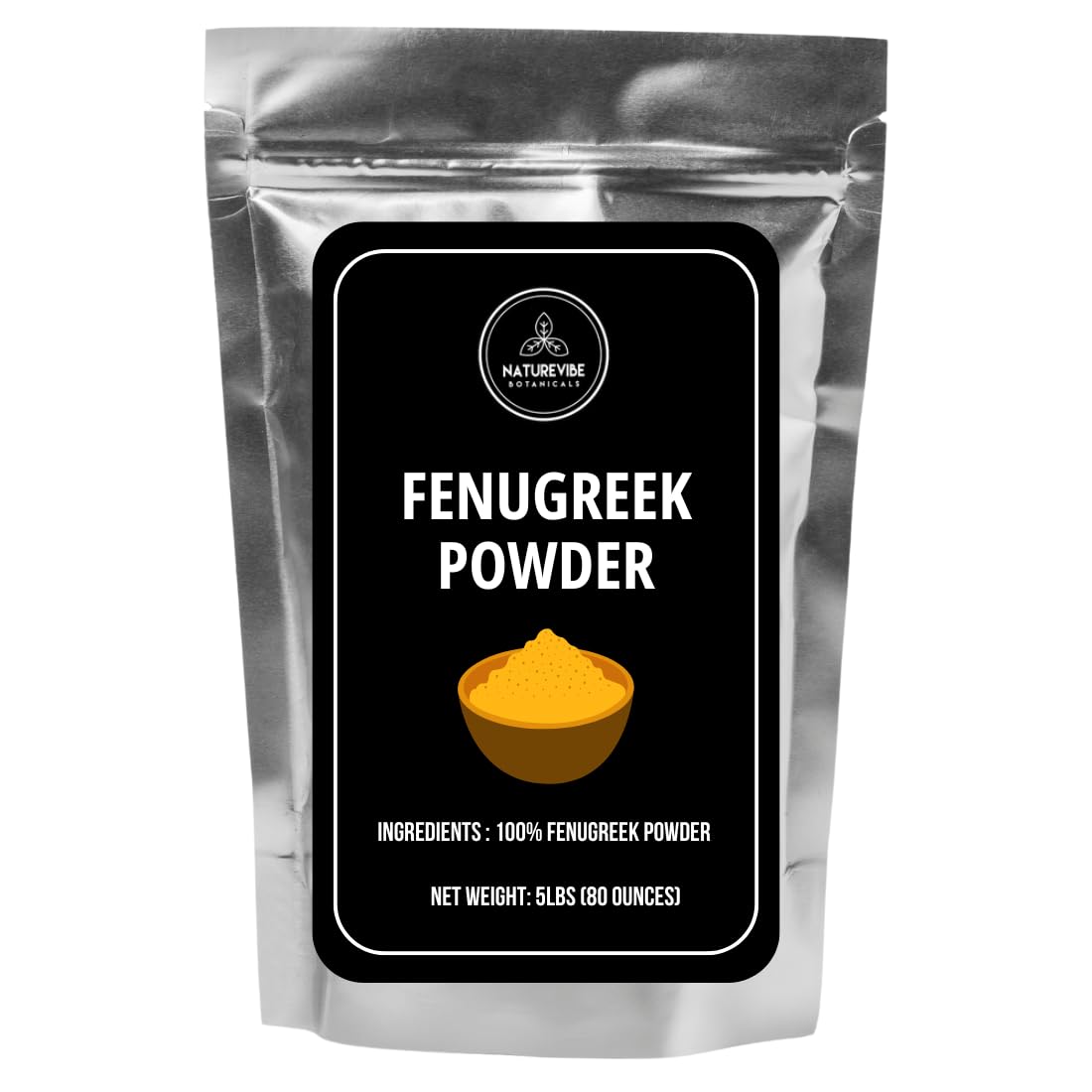 Naturevibe Botanicals Fenugreek Seed Powder, 5lbs | Ground Methi Seeds – 100% Pure & Natural