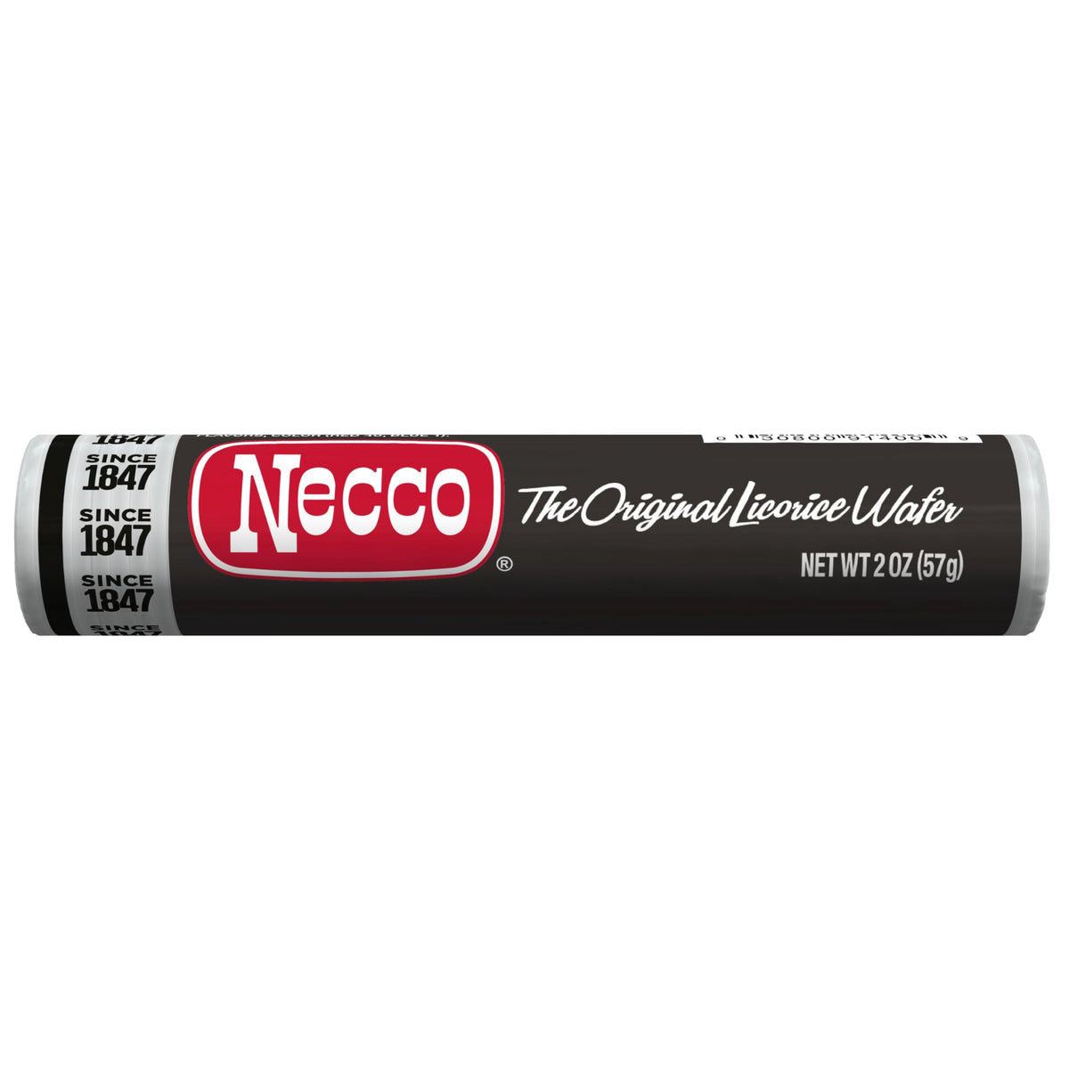 NECCO Wafers Licorice Display Pack – Black Licorice Candy Bulk, 18 Rolls x 2 oz