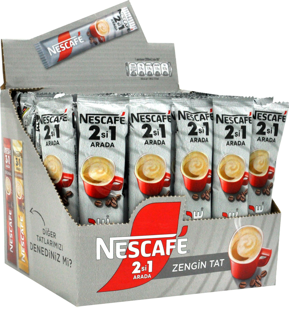 Nescafe 2-in-1 Unsweetened Instant Coffee + Creamer – 48 Sticks