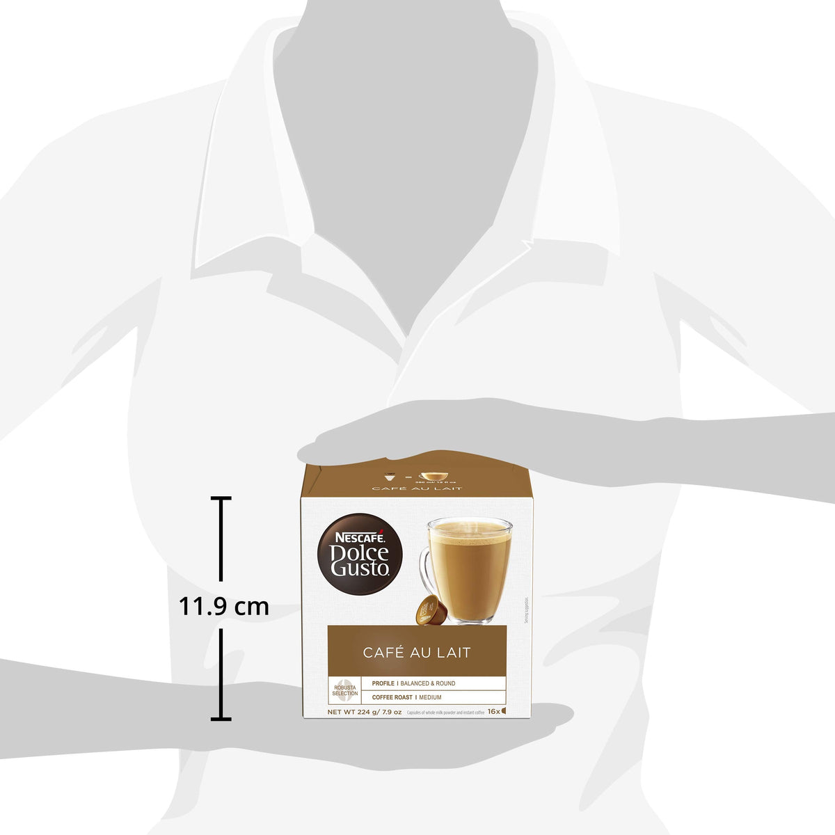 Nescafé Dolce Gusto Café Au Lait Pods – 16 Count, Pack of 3