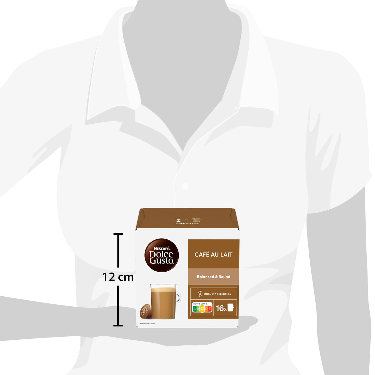 Nescafé Dolce Gusto Café au Lait Capsules - Pack of 6 x 16 | Café Latte Convenience