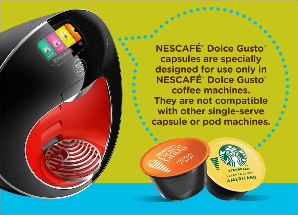 Nescafé Dolce Gusto Latte Macchiato Pods – 16 Count, Pack of 3