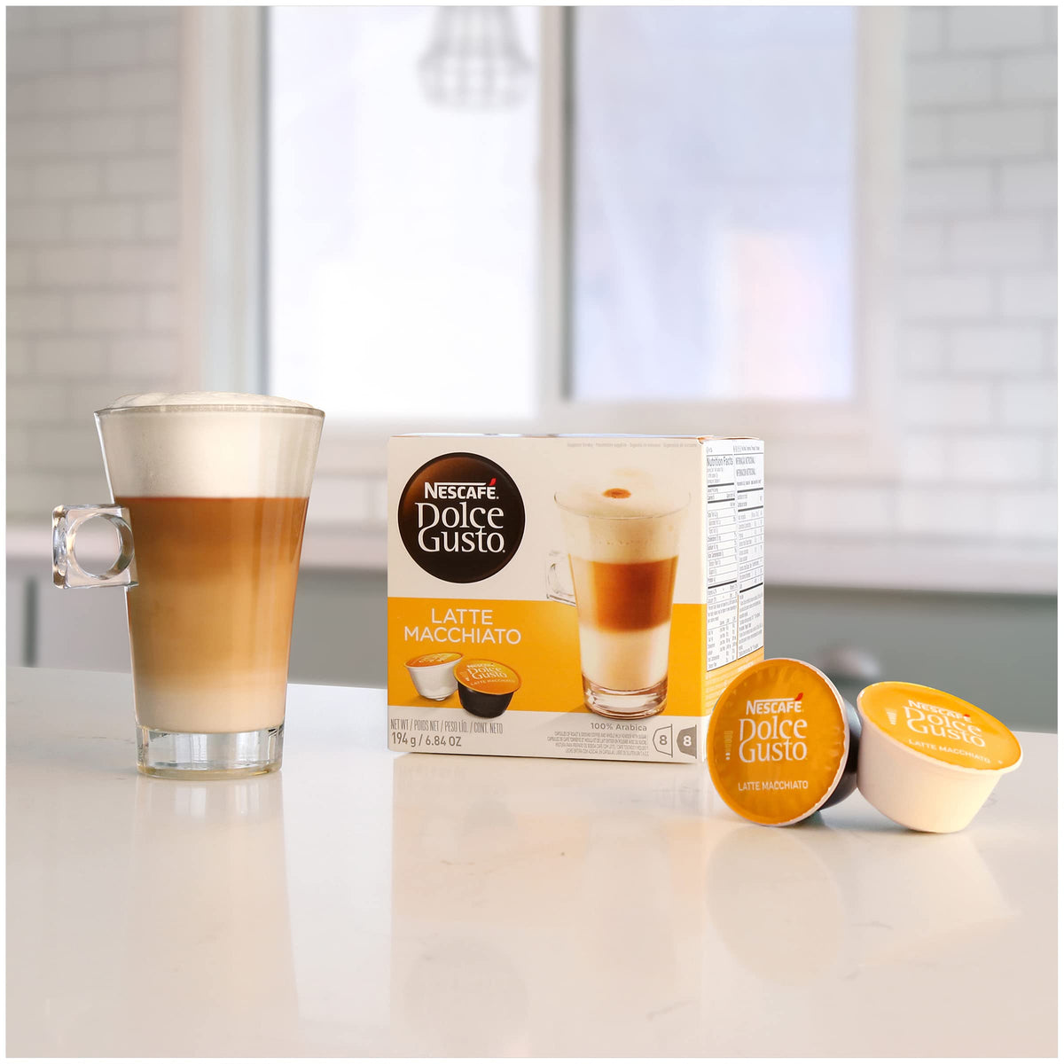 Nescafé Dolce Gusto Latte Macchiato Pods – 16 Count, Pack of 3