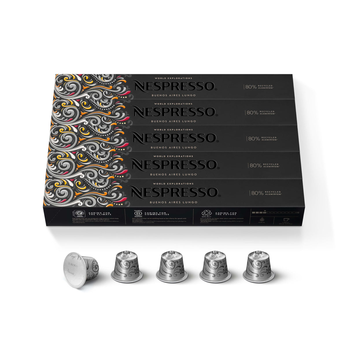 Nespresso Buenos Aires Lungo Original Line Capsules – 50 Count