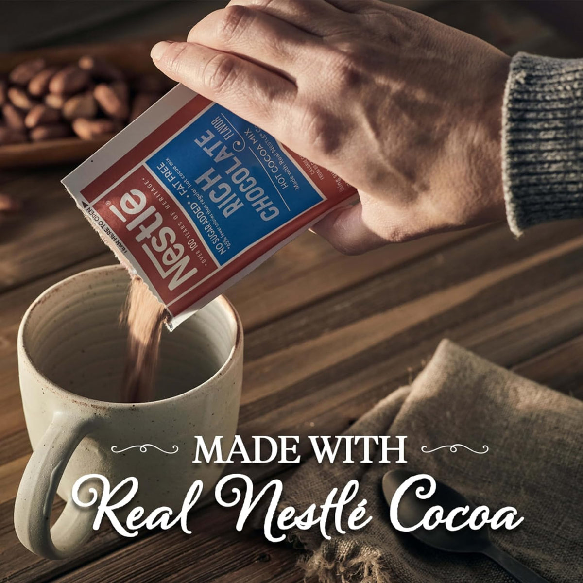 Nestle Milk Chocolate Hot Cocoa Packets – 60 Count, 0.71 oz Each