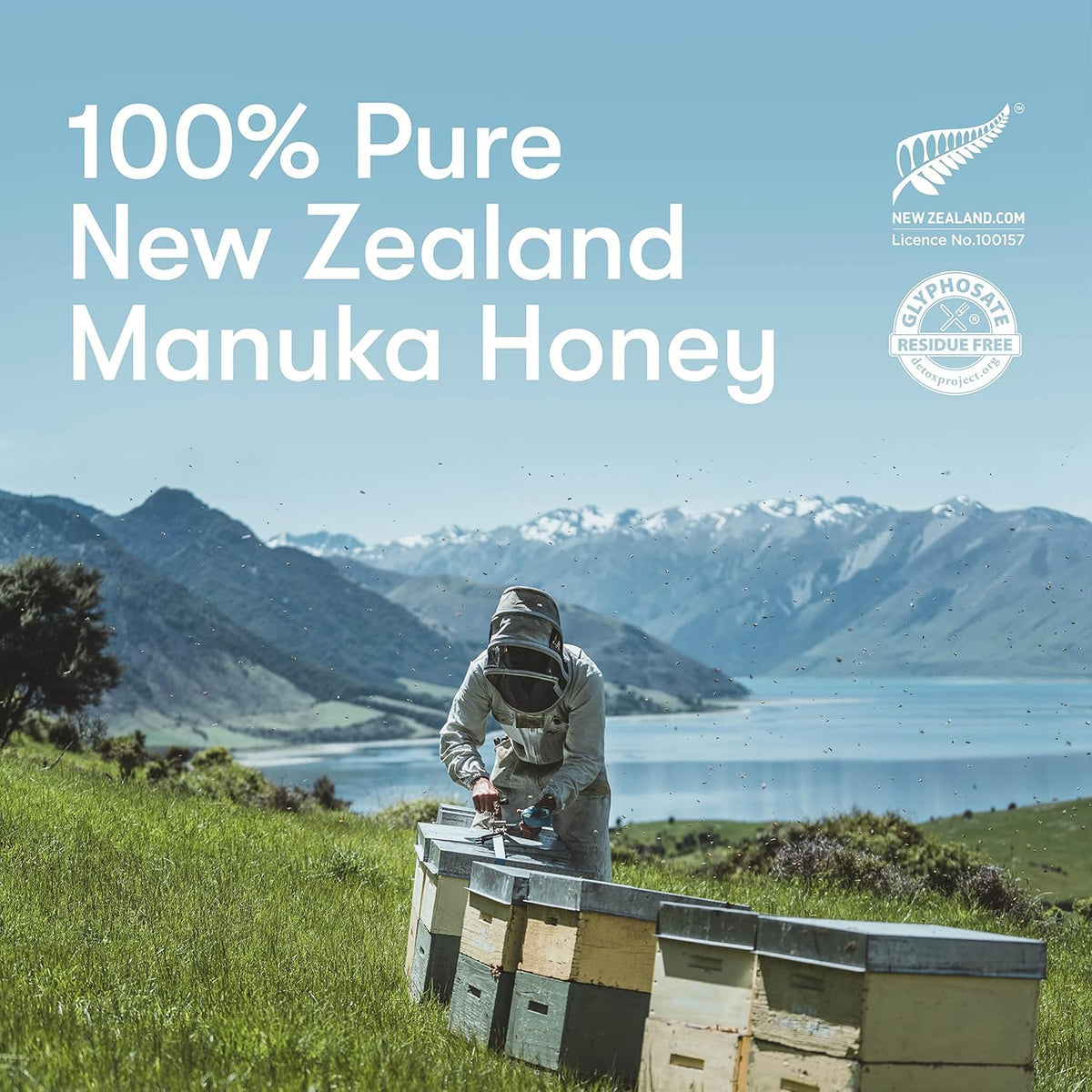 New Zealand Honey Co. Raw Manuka Honey UMF 26+ / MGO 1282+ | 8.8oz | Traceable Hive to Home
