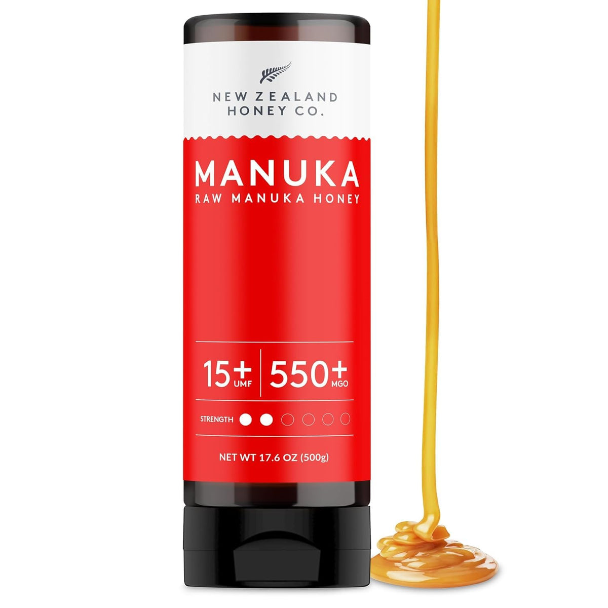 New Zealand Honey Co. Manuka Honey UMF 15+ Squeezy 500g | 17.6 oz