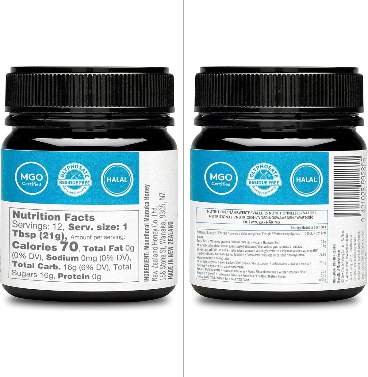 New Zealand Honey Co. Raw Manuka Honey UMF 26+ / MGO 1282+ | 8.8oz | Traceable Hive to Home