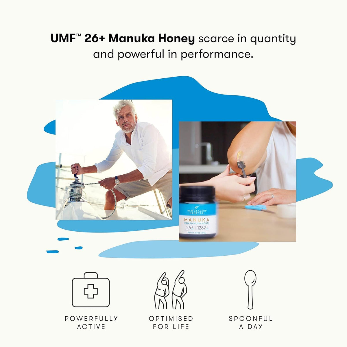 New Zealand Honey Co. Raw Manuka Honey UMF 26+ / MGO 1282+ | 8.8oz | Traceable Hive to Home
