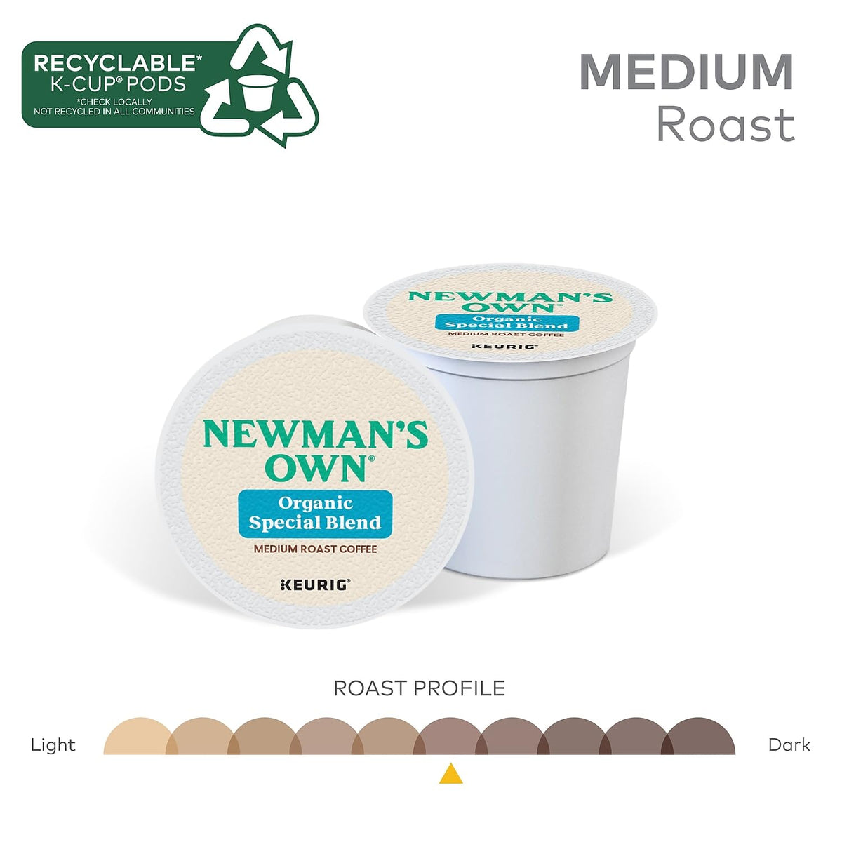 Newman's Own Special Extra Bold Blend Coffee K-Cups – Medium Roast, 100 Count (Packaging May Vary)